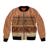 Polynesian Princess Inspired Cosplay Costume Bomber Jacket Traditional Tapa Pattern