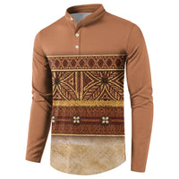 Polynesian Princess Inspired Cosplay Costume Button Sweatshirt Traditional Tapa Pattern