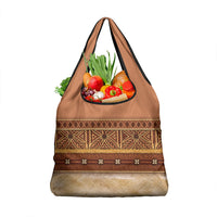 Polynesian Princess Inspired Cosplay Costume Grocery Bag Traditional Tapa Pattern