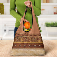 Polynesian Princess Inspired Cosplay Costume Grocery Bag Traditional Tapa Pattern