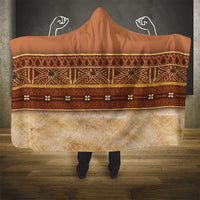 Polynesian Princess Inspired Cosplay Costume Hooded Blanket Traditional Tapa Pattern