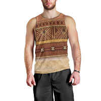 Polynesian Princess Inspired Cosplay Costume Men Tank Top Traditional Tapa Pattern