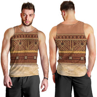 Polynesian Princess Inspired Cosplay Costume Men Tank Top Traditional Tapa Pattern