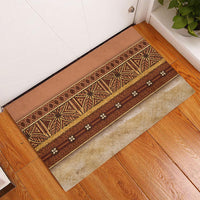 Polynesian Princess Inspired Cosplay Costume Rubber Doormat Traditional Tapa Pattern