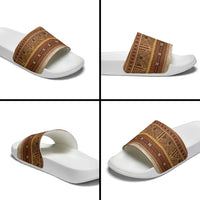Polynesian Princess Inspired Cosplay Costume Slide Sandals Traditional Tapa Pattern