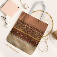 Polynesian Princess Inspired Cosplay Costume Tote Bag Traditional Tapa Pattern