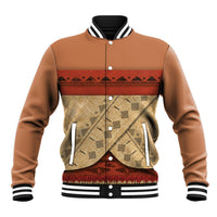 Island Elder Inspired Costume Baseball Jacket Polynesian Tribal Pattern