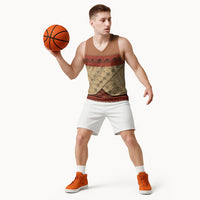 Island Elder Inspired Costume Basketball Jersey Polynesian Tribal Pattern