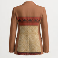 Island Elder Inspired Costume Blazer Polynesian Tribal Pattern