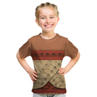 Island Elder Inspired Costume Kid T Shirt Polynesian Tribal Pattern