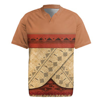 Island Elder Inspired Costume Rugby Jersey Polynesian Tribal Pattern