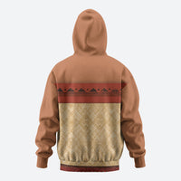 Island Elder Inspired Costume Zip Hoodie Polynesian Tribal Pattern