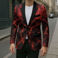 Lava Monster Costume Blazer Fiery Lava Spiral