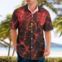 Lava Monster Costume Hawaiian Shirt Fiery Lava Spiral