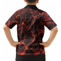 Lava Monster Costume Hawaiian Shirt Fiery Lava Spiral