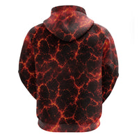 Lava Monster Costume Hoodie Fiery Lava Spiral