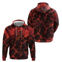 Lava Monster Costume Hoodie Fiery Lava Spiral