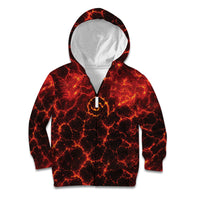 Lava Monster Costume Kid Hoodie Fiery Lava Spiral