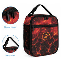 Lava Monster Costume Lunch Bag Fiery Lava Spiral