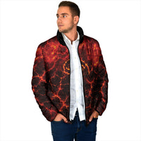 Lava Monster Costume Padded Jacket Fiery Lava Spiral