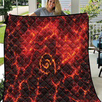 Lava Monster Costume Quilt Fiery Lava Spiral