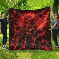 Lava Monster Costume Quilt Fiery Lava Spiral