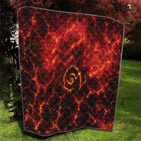Lava Monster Costume Quilt Fiery Lava Spiral