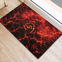 Lava Monster Costume Rubber Doormat Fiery Lava Spiral