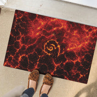 Lava Monster Costume Rubber Doormat Fiery Lava Spiral