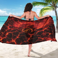 Lava Monster Costume Sarong Fiery Lava Spiral