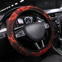 Lava Monster Costume Steering Wheel Cover Fiery Lava Spiral