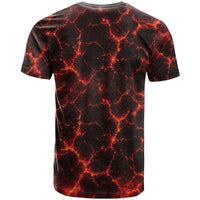 Lava Monster Costume T Shirt Fiery Lava Spiral