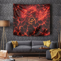 Lava Monster Costume Tapestry Fiery Lava Spiral