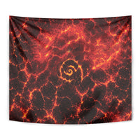 Lava Monster Costume Tapestry Fiery Lava Spiral