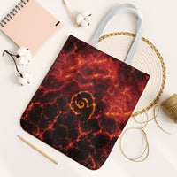 Lava Monster Costume Tote Bag Fiery Lava Spiral