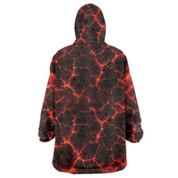 Lava Monster Costume Wearable Blanket Hoodie Fiery Lava Spiral