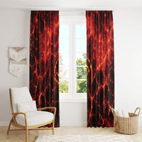 Lava Monster Costume Window Curtain Fiery Lava Spiral