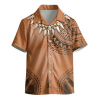 Polynesian Chief Inspired Costume Kid Hawaiian Shirt Tribal Pattern With Tooth Necklace