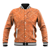 Personalised Lapita Culture Baseball Jacket Iconic Double Face Pattern LT05 Unisex Brown - Polynesian Pride