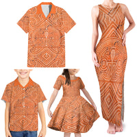 Personalised Lapita Culture Family Matching Tank Maxi Dress and Hawaiian Shirt Iconic Double Face Pattern LT05 - Polynesian Pride