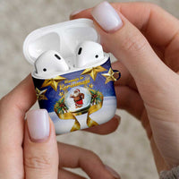 Samoa Christmas AirPods Case Snow Globe With Samoan Santa - Polynesian Pride