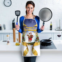 Samoa Christmas Apron Snow Globe With Samoan Santa - Polynesian Pride