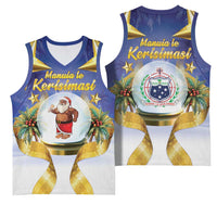 Samoa Christmas Basketball Jersey Snow Globe With Samoan Santa - Polynesian Pride