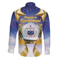 Samoa Christmas Family Matching Summer Maxi Dress and Hawaiian Shirt Snow Globe With Samoan Santa - Polynesian Pride