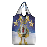 Samoa Christmas Grocery Bag Snow Globe With Samoan Santa - Polynesian Pride