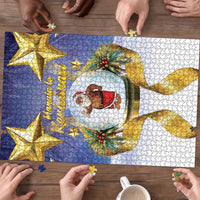 Samoa Christmas Puzzle Snow Globe With Samoan Santa - Polynesian Pride