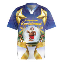 Samoa Christmas Rugby Jersey Snow Globe With Samoan Santa - Polynesian Pride