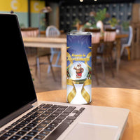 Samoa Christmas Skinny Tumbler Snow Globe With Samoan Santa - Polynesian Pride