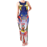 American Samoa Christmas Family Matching Tank Maxi Dress and Hawaiian Shirt Seashell Santa Beach Vibes - Polynesian Pride