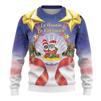 American Samoa Christmas Ugly Christmas Sweater Seashell Santa Beach Vibes - Polynesian Pride